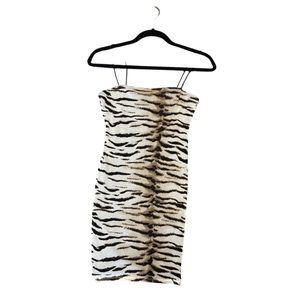 Forever 21 zebra print mini dress